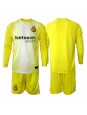 Inter Milan Brankářské Venkovní dres pro děti 2025-26 Dlouhý Rukáv (+ trenýrky)